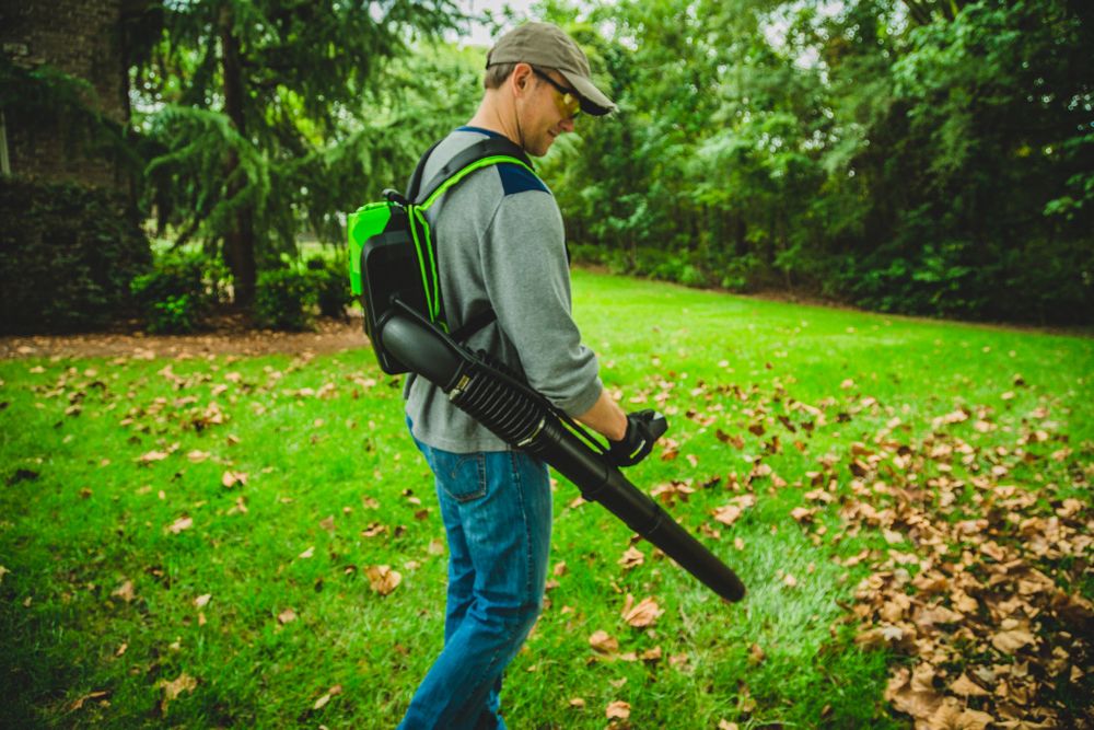 Аккумуляторный ранцевый воздуходув Greenworks GD60BPB,2402307, 60v, без АКБ и ЗУ