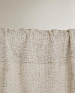 ZARA HOME ШТОРА С ТЕКСТУРОЙ, СЕРЫЙ