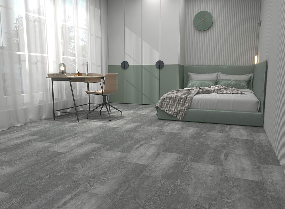 Кварцвиниловая плитка Alta Step Arriba SPC 9903 Гранит тёмный