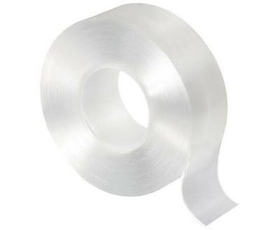 Нано-лента двусторонняя клейкая многоразовая, прозрачная, 5м, ширина 30 мм (108112)