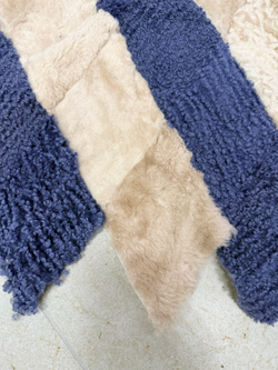 Покрывало меховое ковер из шкуры овчины