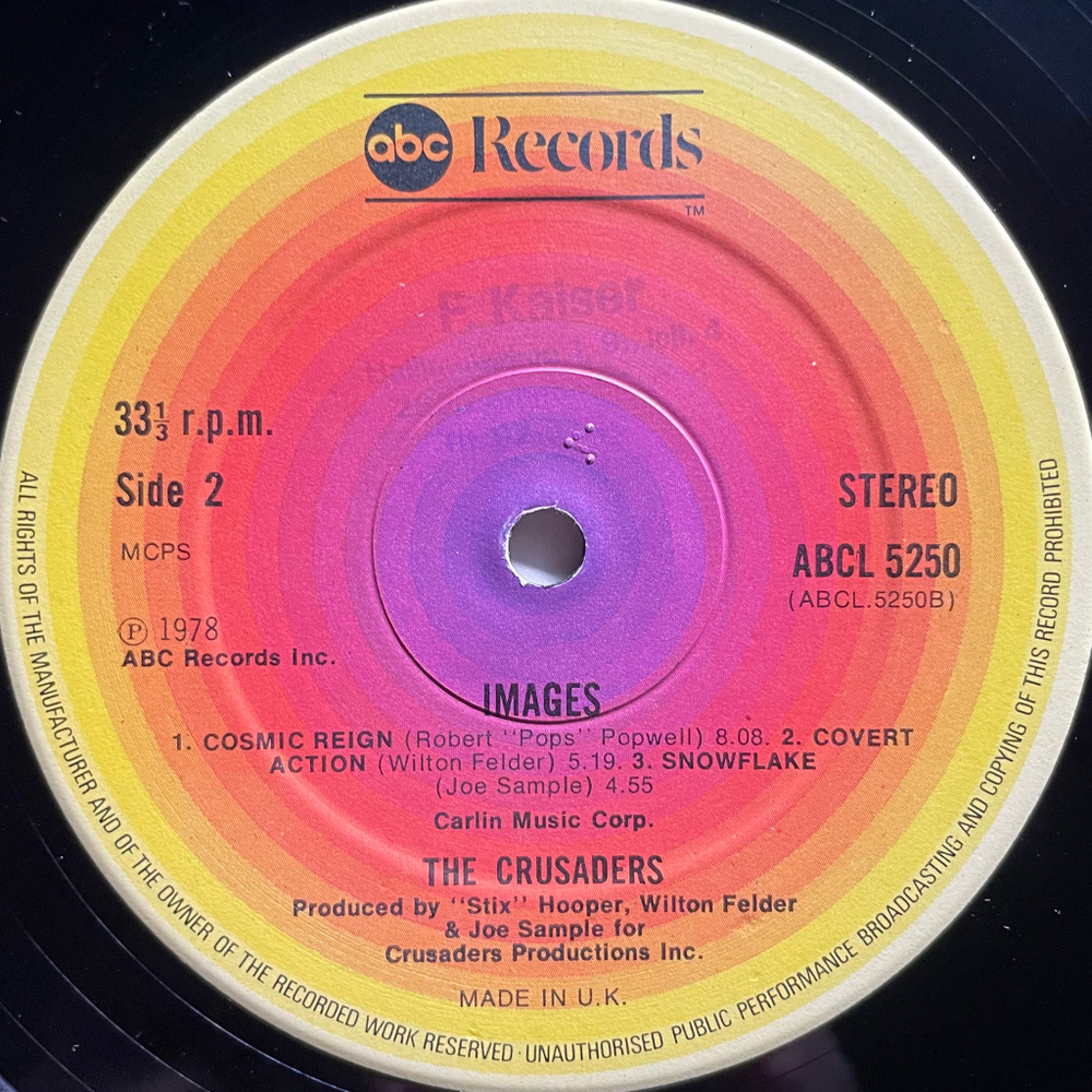 The Crusaders ‎– Images (Англия 1978г.)