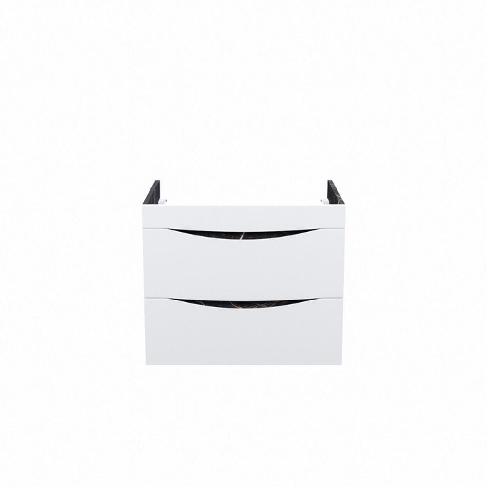 Тумба подвесная IDDIS Cloud, 60 см, белая/черный мрамор, CLO60B0i95