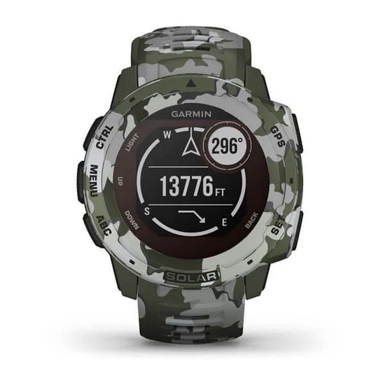 Ударопрочные часы Garmin Instinct Solar - Camo Edition, Camo Lichen 010-02293-06