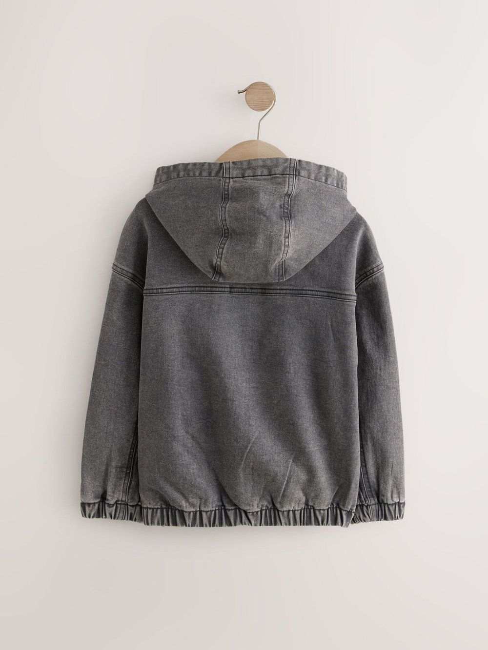 Куртка джинсовая с капюшоном для мальчика Next Q61-567, Черный