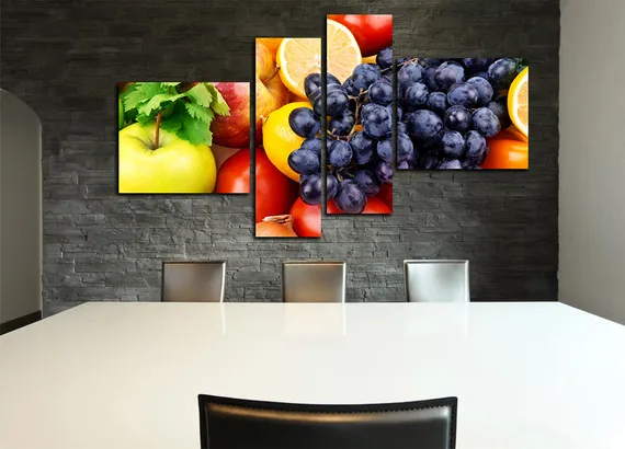 Модульная картина " Фрукты и овощи "