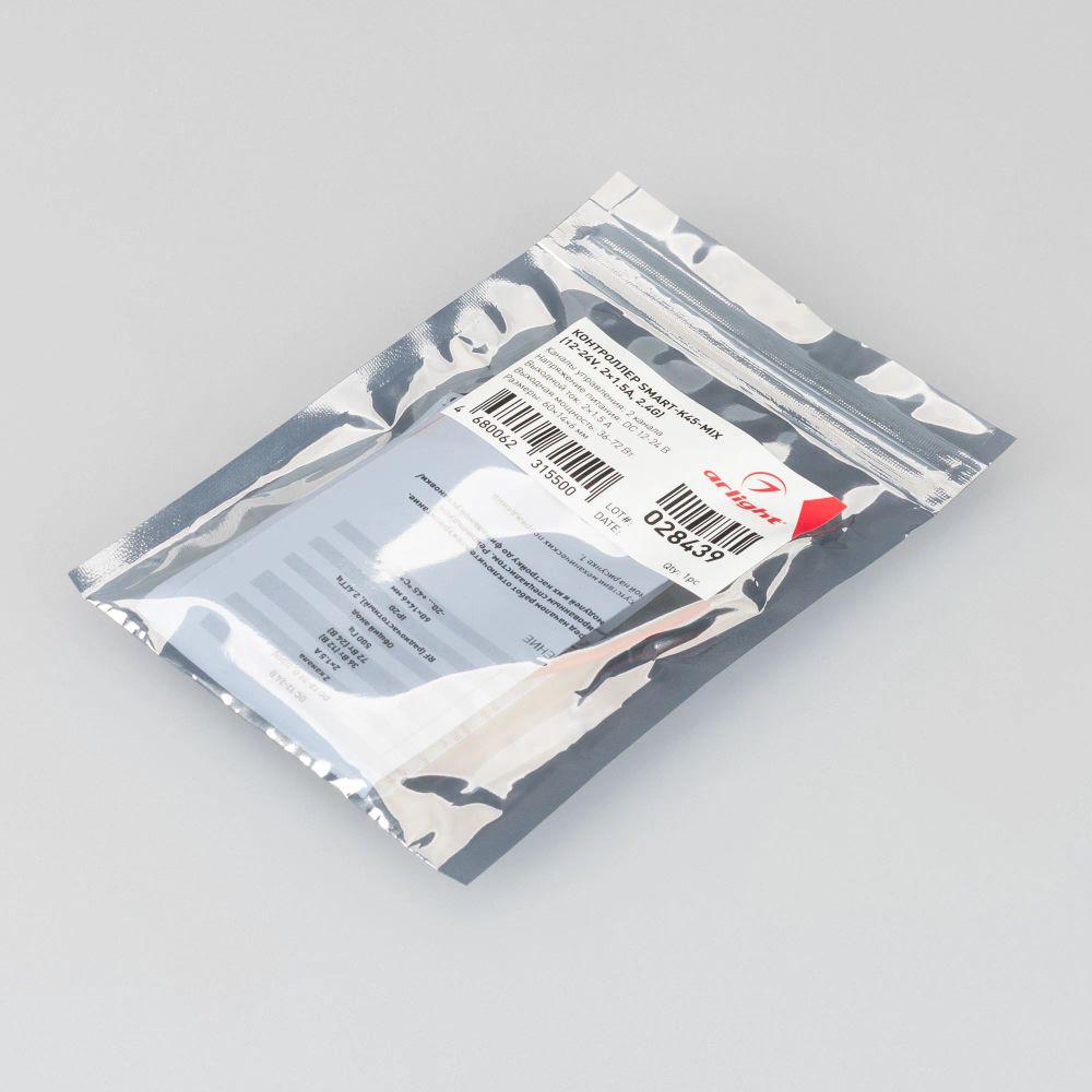 Контроллер SMART-K45-MIX (12-24V, 2x1.5A, 2.4G) (Arlight, IP20 Пластик, 5 лет) 028439