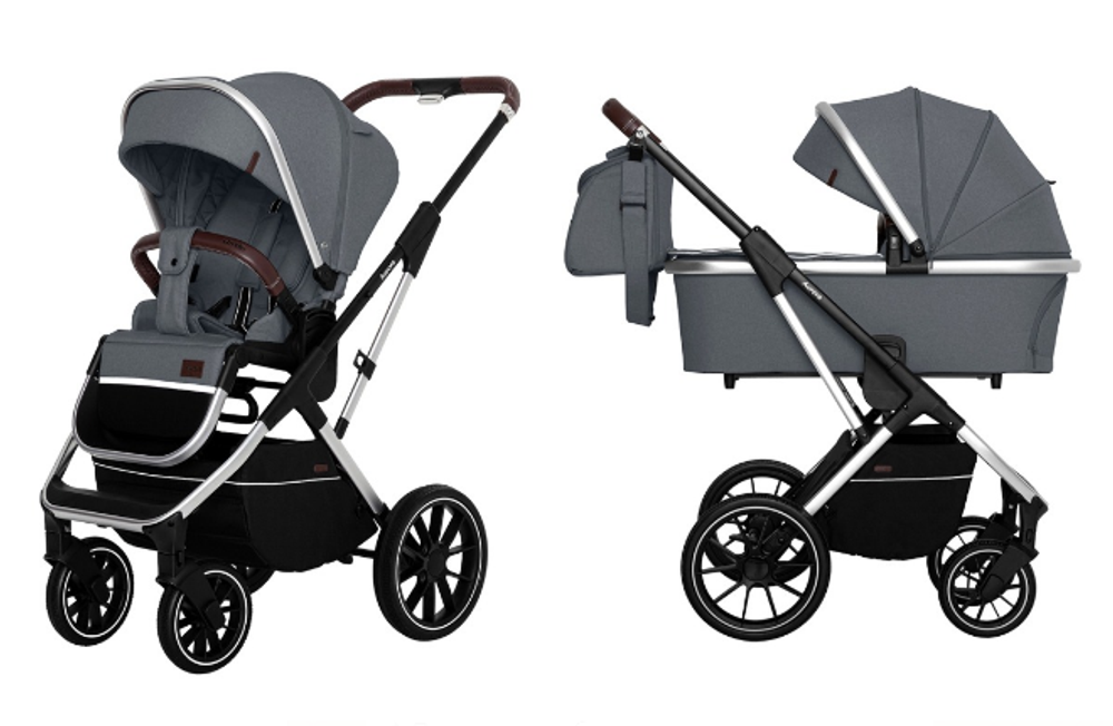 Коляска 2 в 1 Carrello Aurora CRL-6505 / 2021, Iron Grey / Серебристая рама