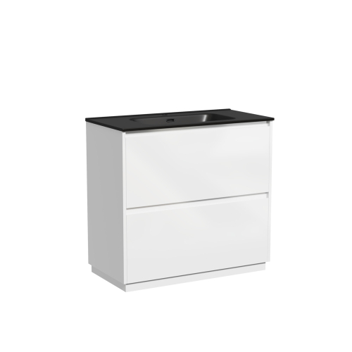 Тумба напольная под раковину Sancos Libra Floor, белый глянец 890х450х840 мм