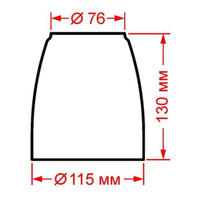 Стекло судового светильника СС-407