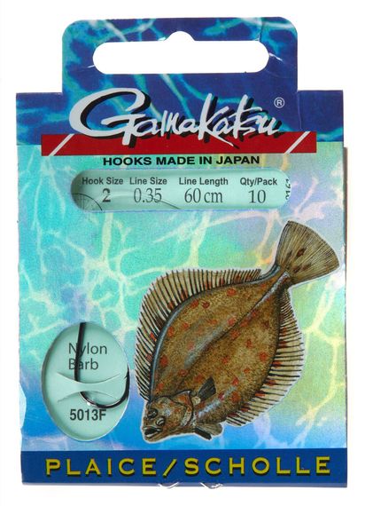 Крючки с поводком Gamakatsu BOOKLET FLAT FISH 5013F разм. 02-0.35мм 60см 10шт.