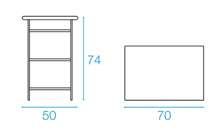 Стол металлический складной EMU Arc en Ciel, зеленый