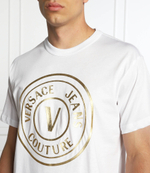 футболка Versace Jeans Couture - белый(73GAHT05CJ00T)
