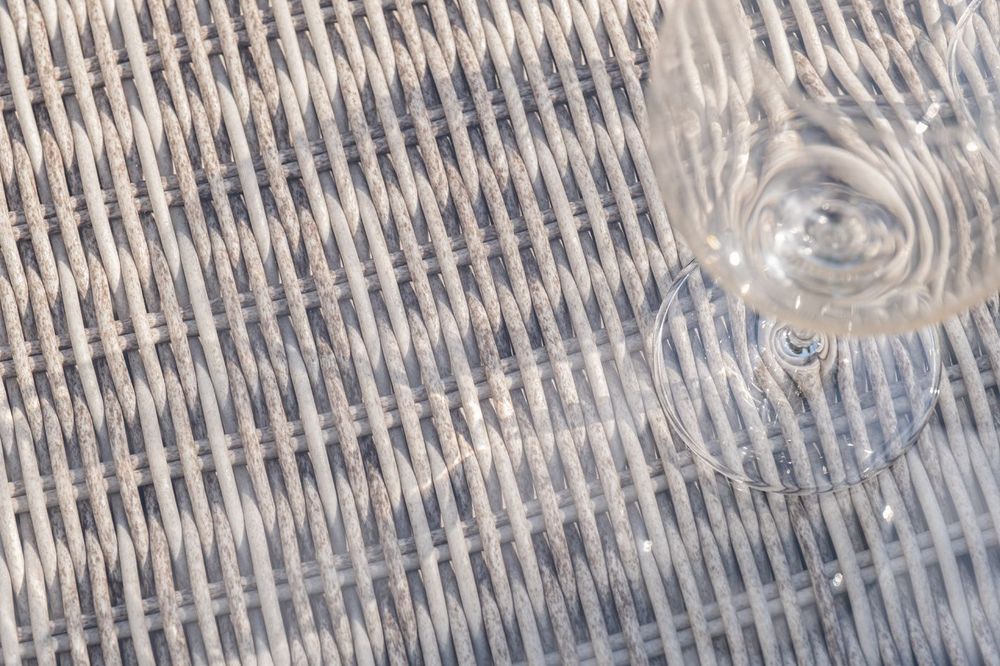 "Лунго" трансформирующаяся лаунж-зона из искусственного ротанга, цвет бежевый