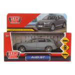 Модель ин. мет. "Audi Q7" 12см. матовый, серый , двер, багаж. Q7-12MAT-GY (Технопарк)