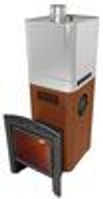 Дровяная банная печь TMF Саяны II Мини Carbon ДА ЗК