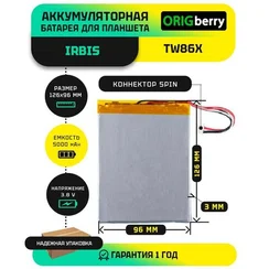 Аккумулятор для Irbis TW86x, 5000 mAh