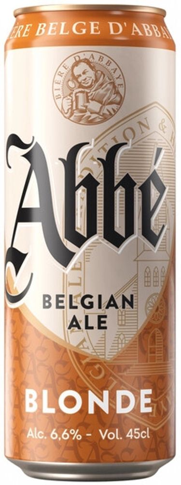Пиво Аббе Блонд / Abbe Blonde 0.45 - банка