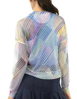 Женская футболка теннисная (dł. Рукава) Lucky in Love Count Me In и Sheer Can Long Sleeve Top - blue marine