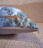 Декоративная гобеленовая наволочка для интерьерной подушки Зимнее утро 68х47