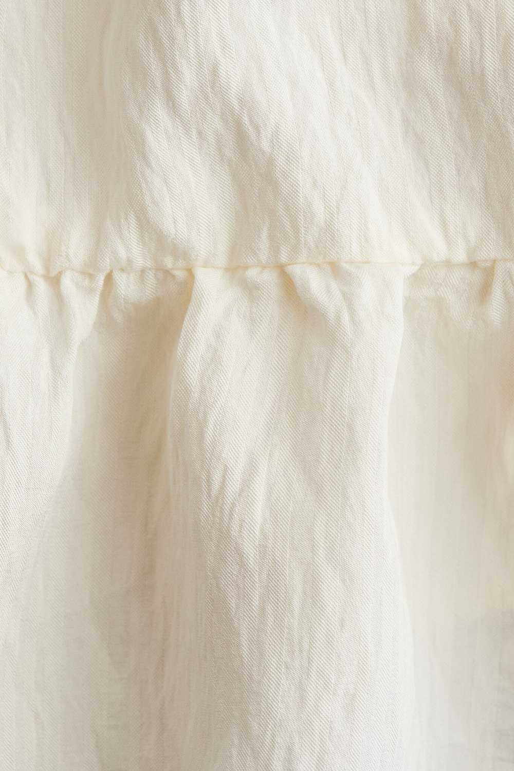 H&M Топ с бантом и баской, кремовый