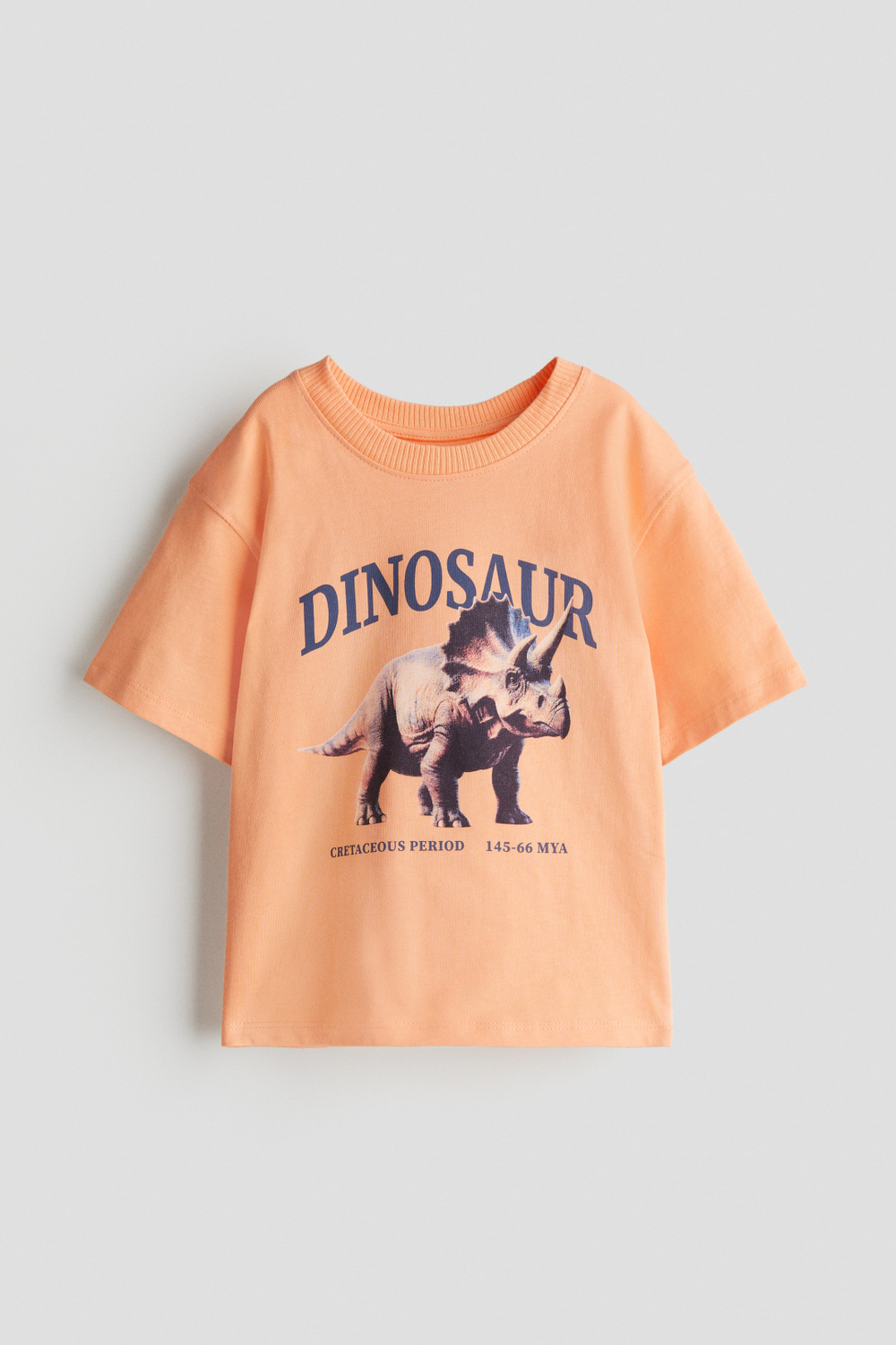 H&M Футболка с принтом, светло-оранжевый