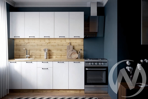 Кухня Лилиан ЛДСП (вотан/белый) 2;0м 26мм