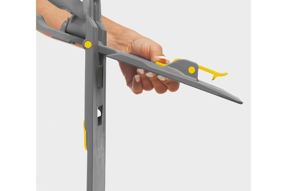 Швабра ECO! (держатель насадок под карманы с одним фикксатором, телескопическая рукоятка 97-184, крючок)