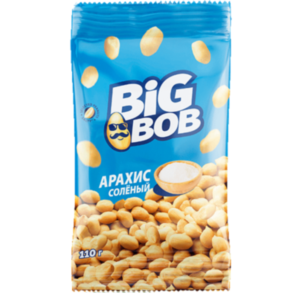 Арахис соленый  Big Bob Новая 110 гр
