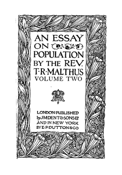 An essay on the population | Malthus Thomas Robert