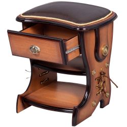 Табурет Сапог с ящиком Шоколад