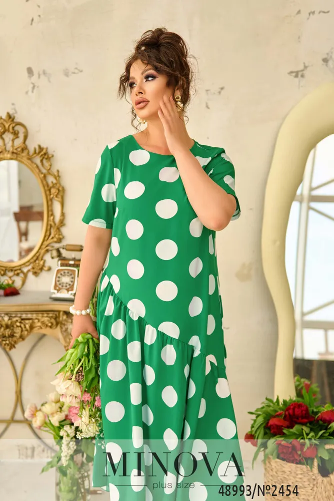 Платье 2454-зеленый Minova