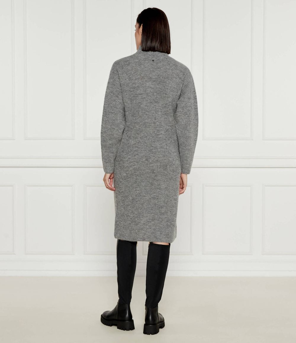 Хлопковое платье C_Fagdassy BOSS ORANGE - серый(50525127)