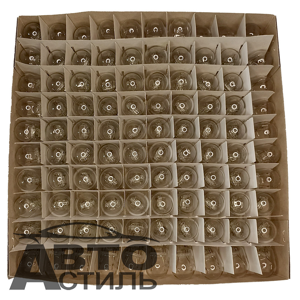 Автолампа  W 12-W21/5W (без цок) 2конт (W3x16d) БЕЛАЯ Маяк #61215бц шт