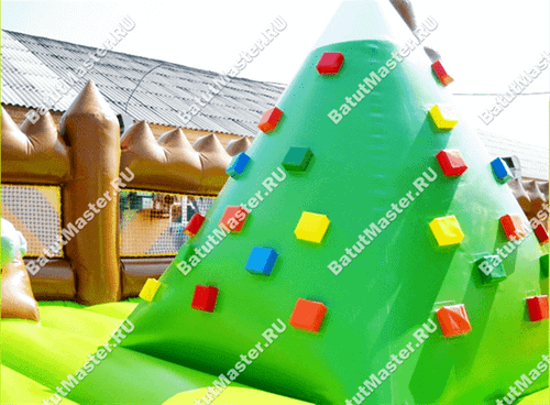 Большой надувной батут "Говорящая акула" 15*14*8 м