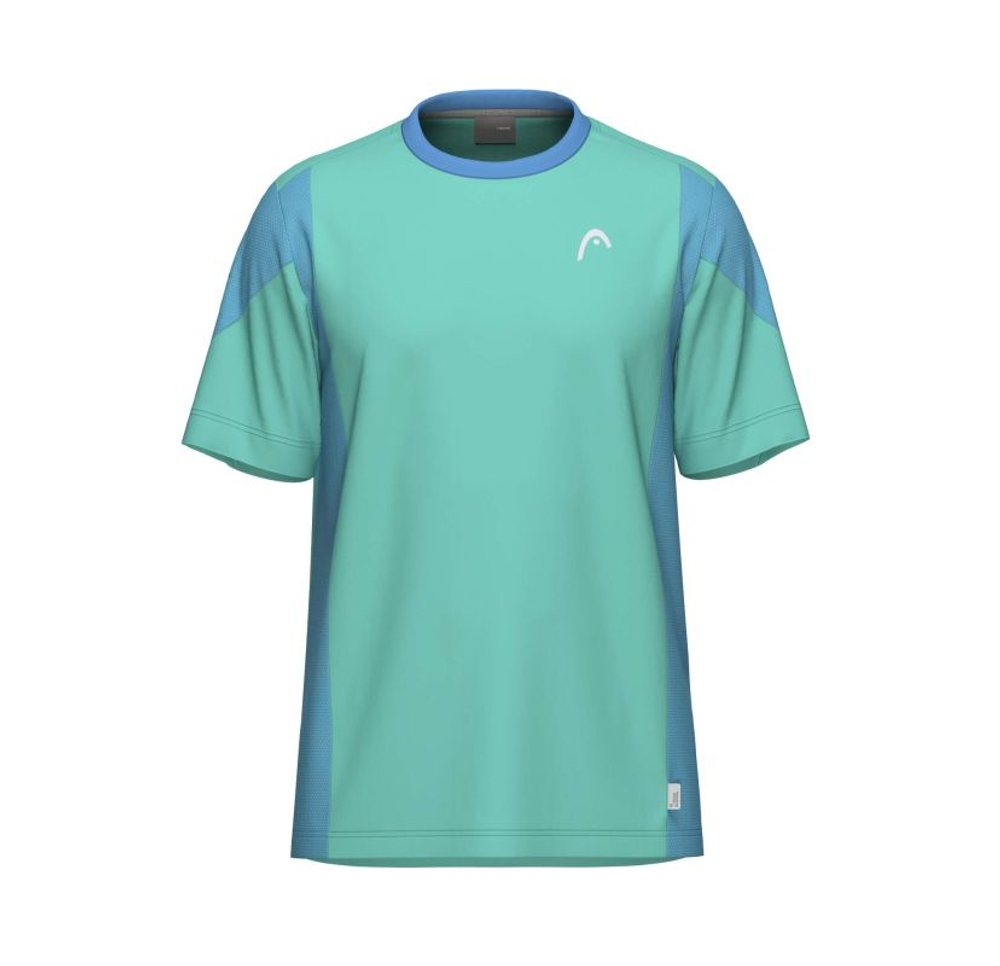 Детская теннисная футболка Head Boys Slice - tourquoise/blue