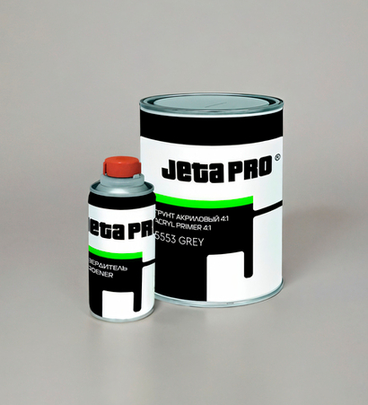 Грунт акриловый (серый) + отвердитель 4:1 0,8 л + 0,2 л JETAPRO