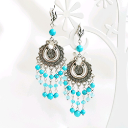 Длинные серьги "Восточное великолепие"