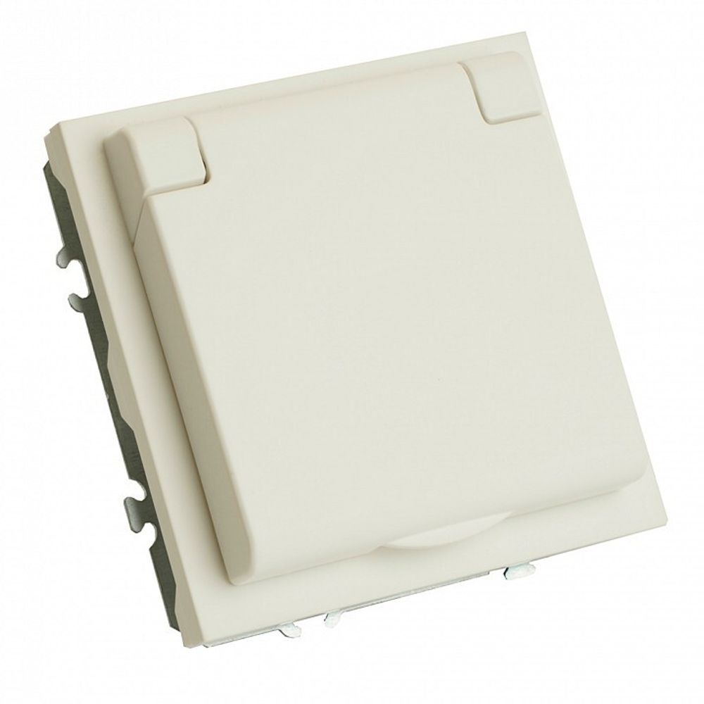 Розетка с заземлением и со шторкой, с крышкой Stekker Эмили 49878