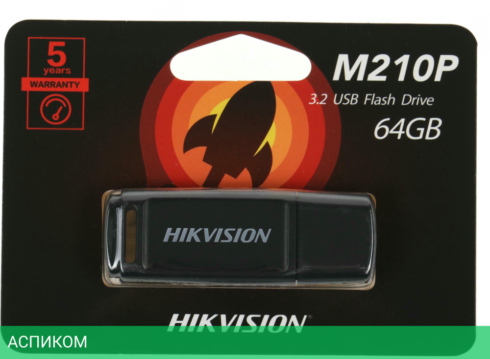 USB Flash-накопитель Hikvision M210P 32GB USB3.2 черный (HS-USB-M210P/32G/U3)