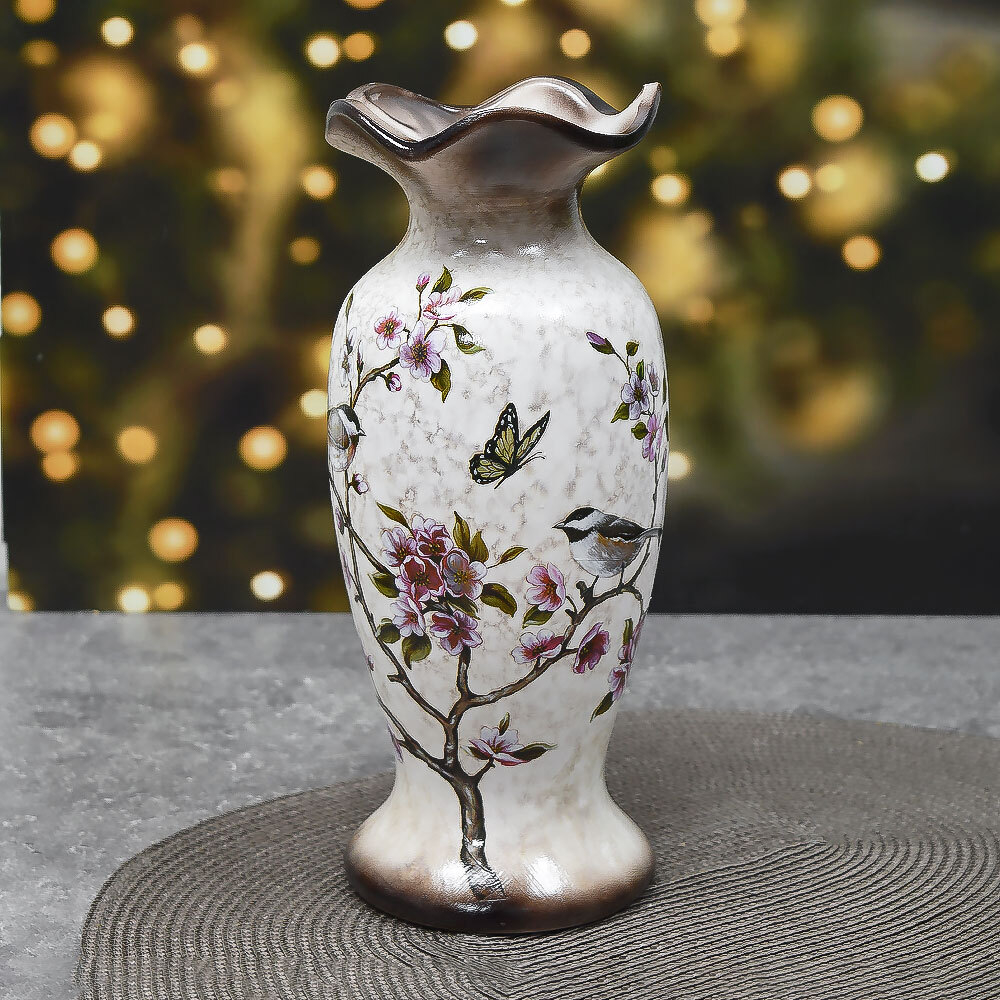 Ваза для цветов 30см, керамика, 5464