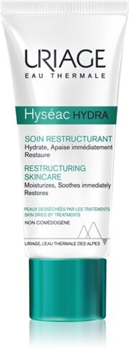 Uriage Hyseac Hydra Restructuring Skincare - регенерирующий и увлажняющий крем для сухой и раздраженной кожи при лечении акне /   40  ml  / GTIN 3661434004339