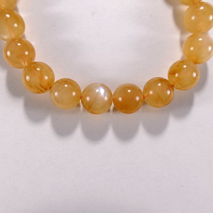 Бусина из лунного камня с гидрогетитом, шар гладкий 9 мм