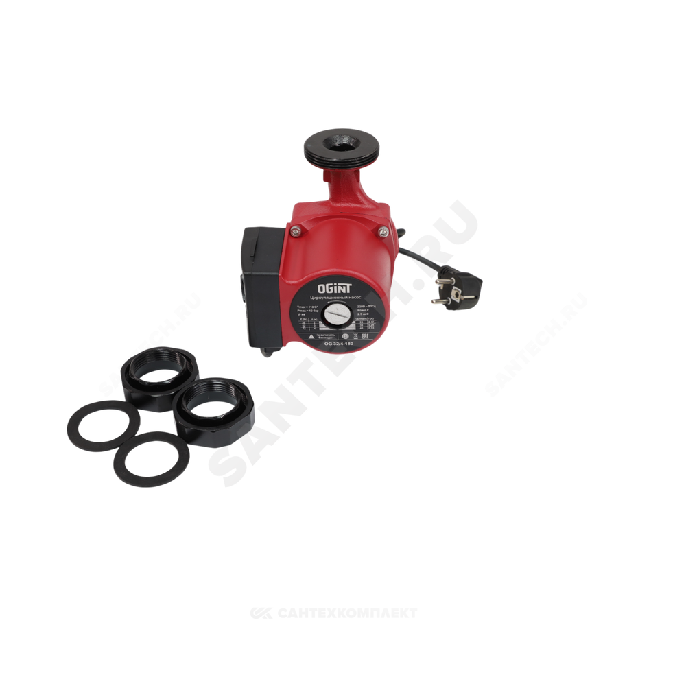 Насос циркуляционный с мокрым ротором OG 32/4-180 PN10 1х220В/50 Гц Ogint