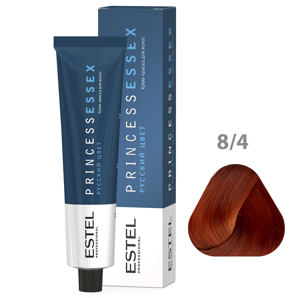 ESTEL PRINCESS ESSEX Крем-краска для волос, 8/4 светло-русый медный, 60 мл