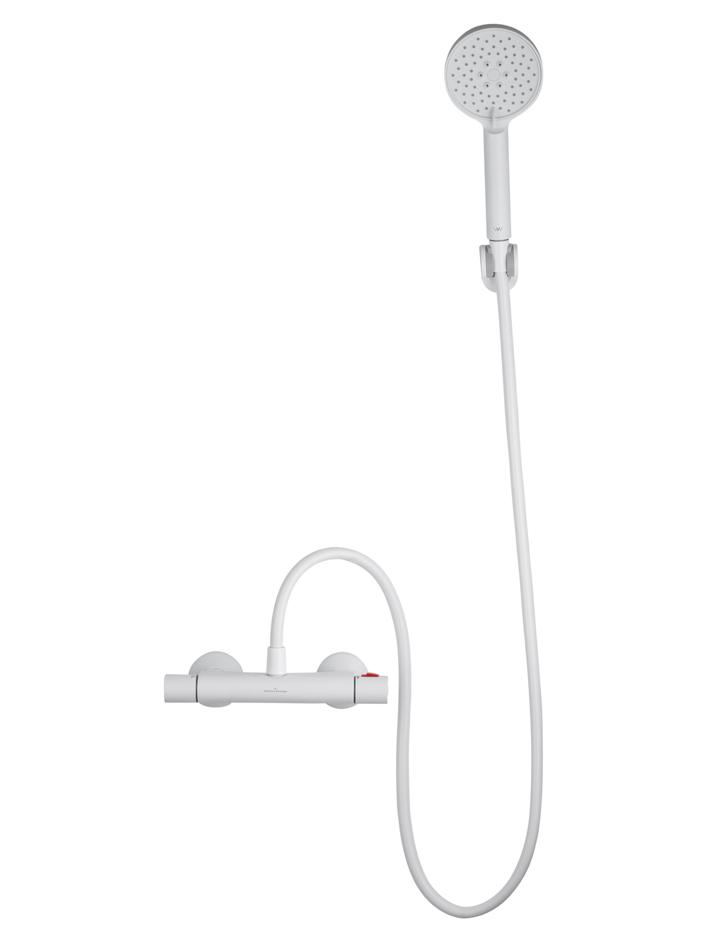 Смеситель для душа с термостатом WONZON & WOGHAND INN 5, Белый матовый (WW-B1005-A-MW)