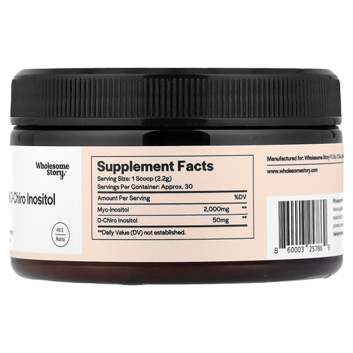 Wholesome Story, Myo & D-хиро инозитол, порошок, 40: 1, 61,5 г (2,17 унции)