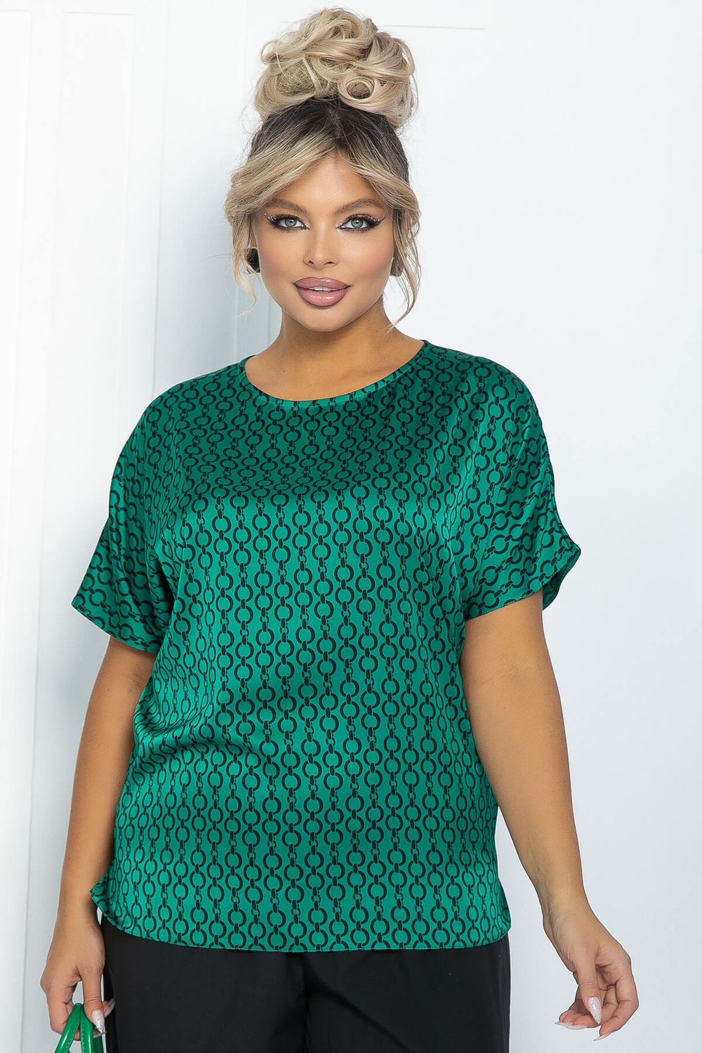 Блуза Морган (зеленая) Б11735 LT Collection