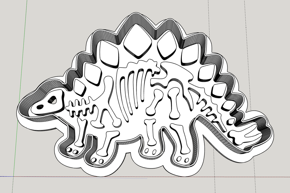 Штамп Динозавр №1