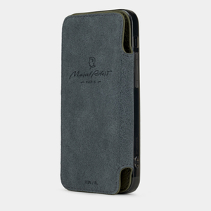 Чехол Benoit для iPhone 12 Mini из натуральной кожи теленка, зеленого цвета